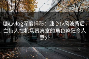 糖心vlog深度揭秘：溏心tv风波背后，主持人在机场贵宾室的角色疯狂令人意外